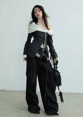 Outdoor Style Double-Waist Relaxed Cargo Pants